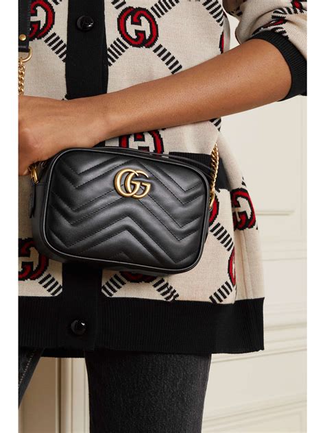 gucci gg marmont zip top mini shoulder bag